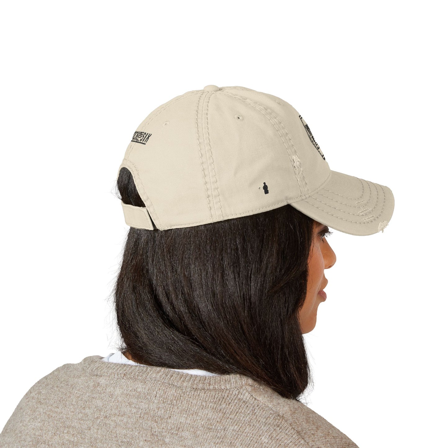 Distressed Dad Hat Knock For Six