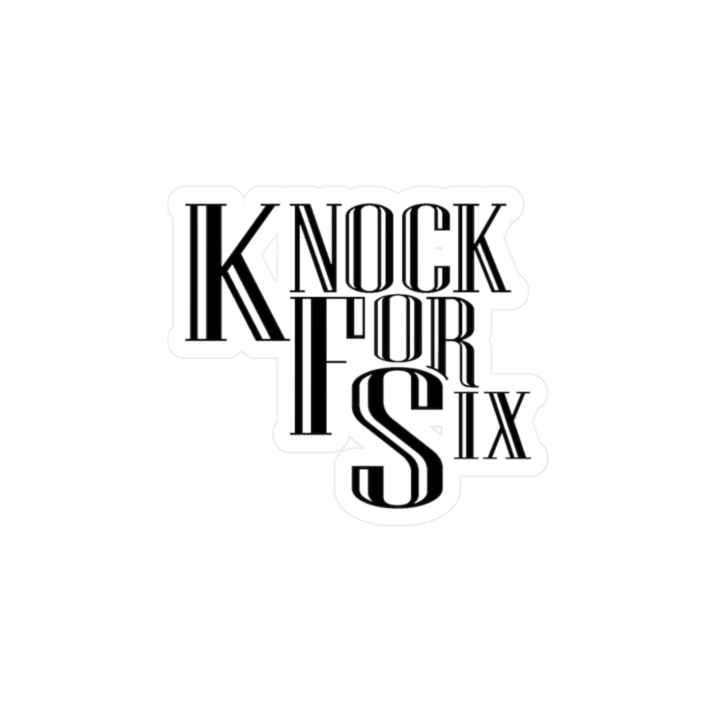 Knock For Six Decal